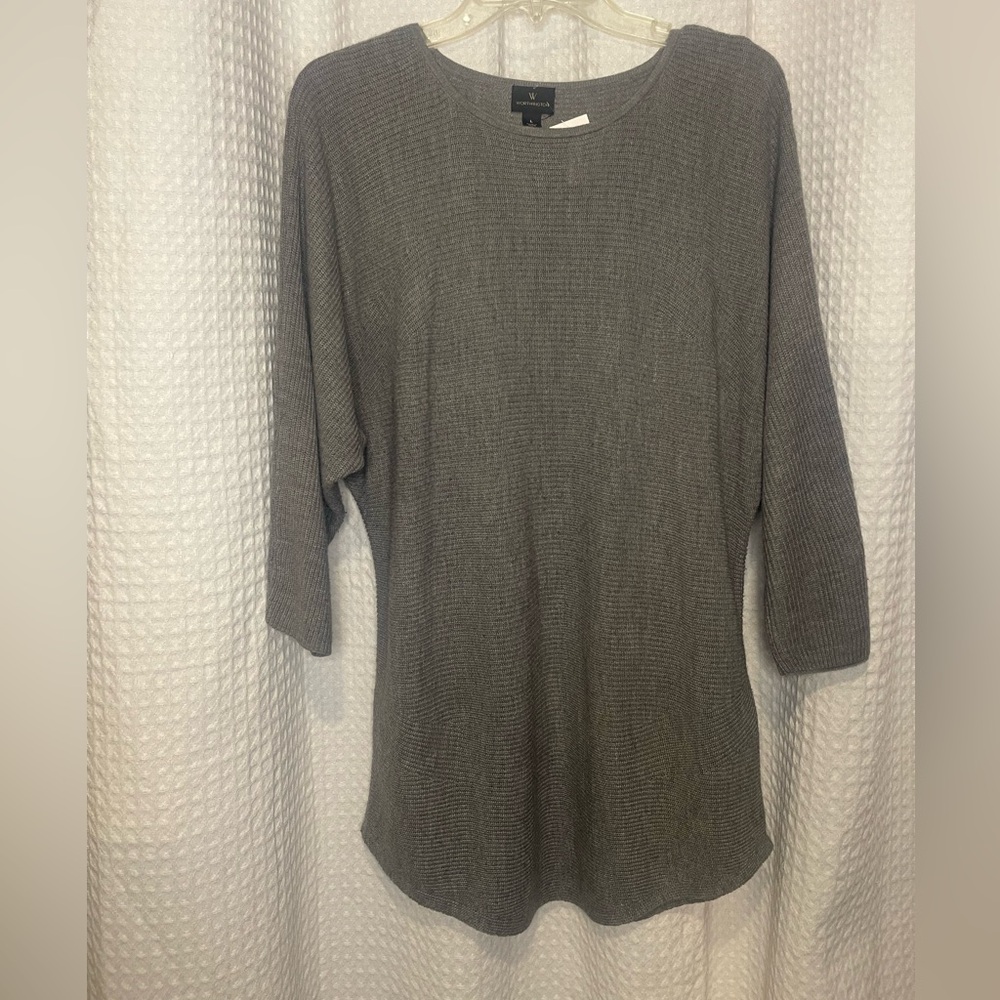 Worthington Charcoal Long Sleeve Top